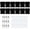 Black, variant on Pack Of 12 Fabric Curtain Weights Seal Sandbags with Secure Metal Clip for Outdoor Blow Weather Use