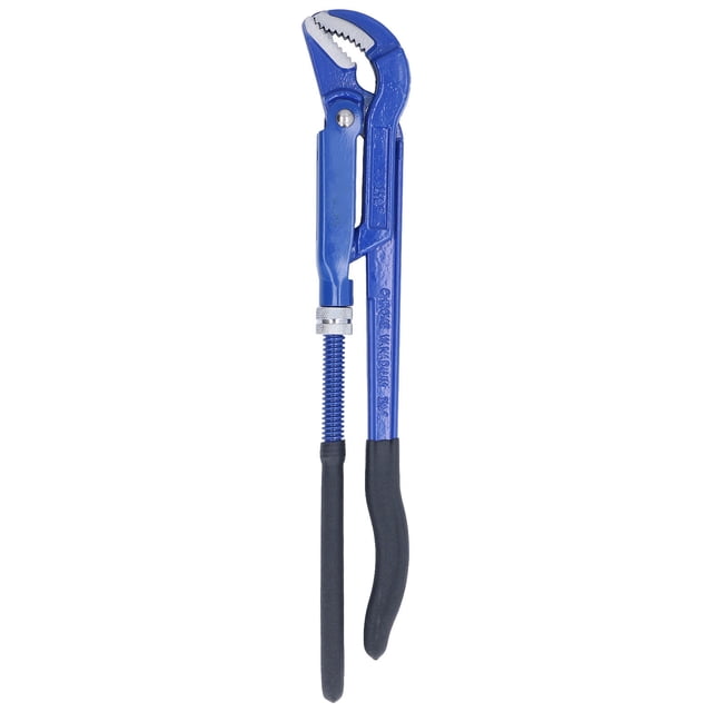 Llave universal para tuberías, alicates métricos de punta doblada de 45 ° Llave para plomería de acero de alto carbono(1.5inch)