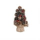 thumbnail image 2 of xihome Mini rbol de Navidad artificial con piñas y bayas rojas de 23 cm (9 pulgadas) para decoracin de escritorio, oficina o hogar durante las fiestas., 2 of 6