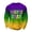 Pullover-A02Purple, variant on Gamivast Mardi Gras Shirts for Men Waffle-Knit Long Sleeve Oversized Graphic Crewneck Sweatshirts Soft Casual Daily Work & Streetwear Pullover