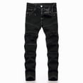 thumbnail image 1 of Jeans Garçon Style Rue Décontracté Pantalon Long Enfants Pantalon en Denim Extensible Printemps Automne Vêtements, 1 of 7