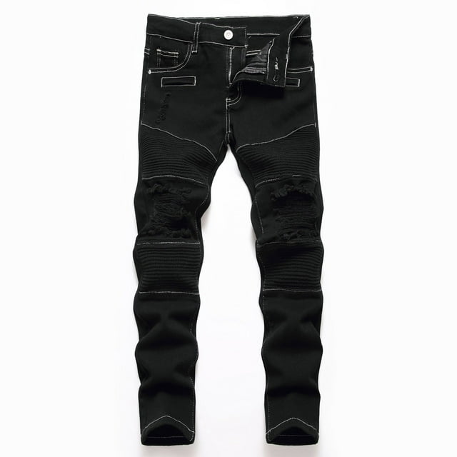 Jeans pour Garçons Mode High Street Pantalon Long Décontracté pour Enfants Pantalon en Denim Extensible Confortable Printemps Automne Vêtements d'Automne pour Tout-Petits Garçons Vêtements Habillés pour Garçons Taille 12 6 Mois Bébé 3 Mois Bébé Garçon Hiver