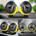 thumbnail image 2 of Ventilador Usb Mini ventilador de doble cabeza rotación 360 ventilador portátil de 3 velocidades adecuado para coche/mesa/oficina/camping/pesca, 2 of 4