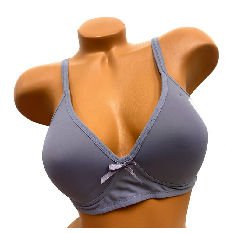 Women Bras 6 pack of No Wire Free Bra A cup B cup C cup Size 34B (S6702) 