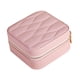 thumbnail image 5 of Caja de joyería de viaje para mujer, escaparate de almacenamiento de joyería, organizador de joyería, estuche de almacenamiento para colgantes, regalo Rosa, 5 of 9