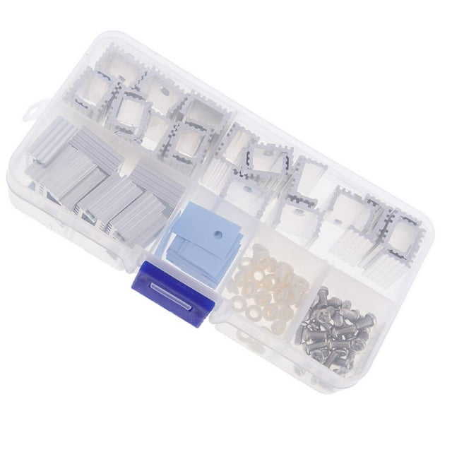 Fregadero De Transistor De Aluminio 15 * 10 * 17 Mm / 15 * 10 * 21 Mm / 15 * 7 * 17 Mm Para TO-220