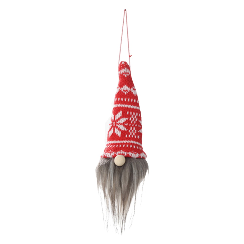 New Year Party Christmas Gnome Doll Rope Pendant Xmas Tree Hanging Ornament Wide 
