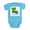 Turquoise, variant on CafePress - La Lagniappe - Cute Infant Bodysuit Baby Romper - Size Newborn - 24 Months