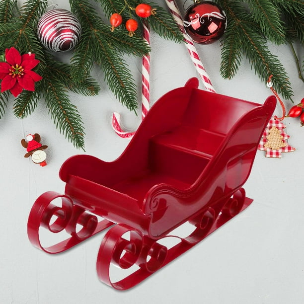 Santa Sleigh Miniature Sleigh Christmas Statue Birthday Gift