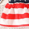 thumbnail image 6 of Baby Girl 4th of July Outfit Star Flag Print Sleeveless Top Denim Pants Trendy Girls 4th July Outfit Red 6-12 Months, 6 of 9