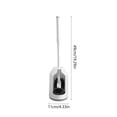 thumbnail image 3 of Toilet Brush with Base Toilet Cleaning Brush for Household Use No Dead Corners Dirt Removal Long Handle Toilet Cleaning Brush, 3 of 6