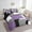 Purple, variant on Erosebridal Purple Geometric Bedding Sets Twin Size, Rectangle Comforter Sets with Sheets, Abstract Room Decor, Reversible 7pcs