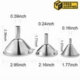 thumbnail image 4 of 3Pcs Stainless Steel Funnel Kit For Food Packaging Portable Funnel Kitchen Tools, 4 of 6