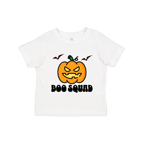 Inktastic Funny Halloween Boo Squad Pumpkin Boys or Girls Toddler T-Shirt