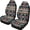 Southwestern Geometric Pattern, variant on XYZCANDO Car Seat Covers Polyester Fabric Car Front Seat Covers Automobile Interior Decor Accessories Thin Stretchy Truck Vehicle, Camouflage Branch Leaf