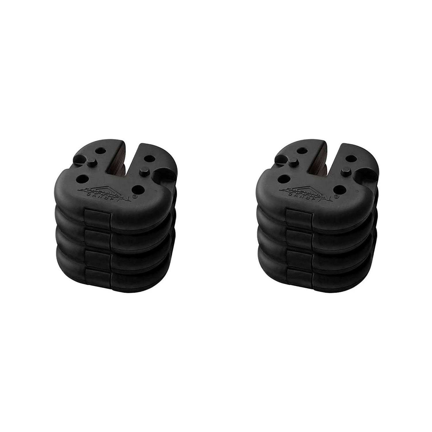 Set of 4 Caravan Canopy Durable Rubber 6 Pound Cement Canopy Weight Plates