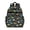 Black Cartoon Dinosaurs Text Pattern, variant on Black Cartoon Dinosaurs Text Pattern Cute School Backpack Bag for School with Padded Back and Adjustable Shoulder Straps 15.25"x11.5"x5.25"