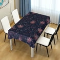 thumbnail image 4 of Yayeee Tablecloths 54" x 54" Rectangle Wrinkle Resistant Party Table Cover, Red and White Fireworks Pattern, 4 of 8