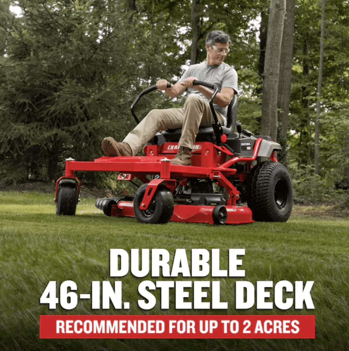 CRAFTSMAN Z5400 | 46-in 22HP Zero-Turn Riding Mower | 22 HP Kohler Engine | Hydrostatic Transmission | High-Back Seat (17ARFACT093)