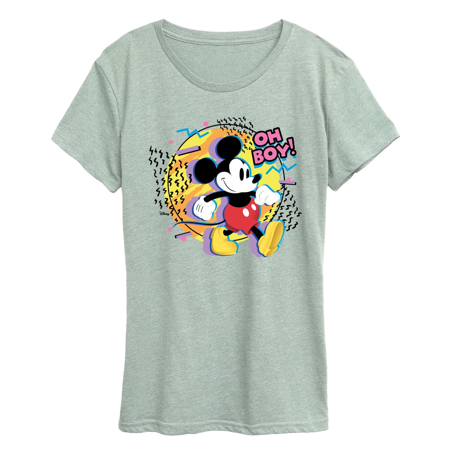 Disney Women's Mickey 76 USA Graphic Tee with Short Sleeves, Sizes