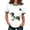 White, variant on St Patricks Day Shirt Women Short Sleeve Shamrock Sweater Leaf Clover Dachshund Ribbed Knitted Irish Sweater T Shirts
