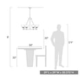 thumbnail image 5 of 3306-6 AB-DB Golden Lighting Orwell - 6 Light Chandelier-20.38 Inches Tall and 29 Inches Wide-Aged Brass Finish-Dusky Blue Shade Color, 5 of 5