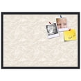 thumbnail image 2 of PinPix 34x24 Custom Cork Bulletin Board Sand White Poster Board Has a Fabric Style Canvas Finish, Framed in Sand White, by ArtToFrames (PinPix-1875), 2 of 5
