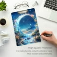 thumbnail image 3 of FORMRS Acrylic Clipboard with Low Profile Clip Standard A4 Letter Size, 12.5" x 9", Floral Moon, 3 of 8
