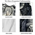 thumbnail image 4 of luoweisi Men's Beach Shorts Quick Dry Swim Trunks with Mesh Lining Abstract Rhinoceros M, 4 of 5