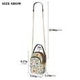 thumbnail image 2 of FORMRS Crossbody Bag for Women Quilted Travel Shoulder Cell Phone Purse with Chain Strap Handbag, Watercolor Wildflowers Pattern, 2 of 7