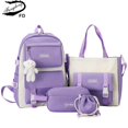 thumbnail image 2 of Fengdong-Conjunto de 5 mochilas escolares para adolescentes, bolso de lápices, bolso de hombro, mochila escolar bonita, regalo para niños Fivean unisex, 2 of 2