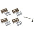 thumbnail image 1 of Trac II Chrome Handle + Colonel Ichabod Conk Trac II Razor Blades 10 ct. (Pack of 4), 1 of 1
