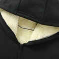 thumbnail image 7 of Atogsazn Mens Sherpa Hoodie Half Zip Fleece Long Sleeve Hooded Pullover Sweatshirt Fall Winter Clothes Tops Black XXL Fashion, 7 of 7