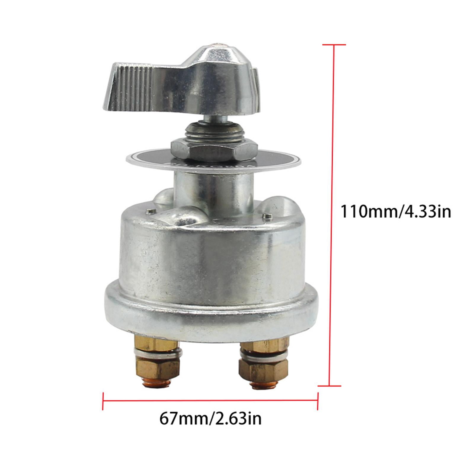 funtasica 12-24 Battery Disconnect Switch Battery Cut/Shut-Off Switch with Copper Contacts for Car Auto LKW ATV Vehicle RV