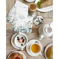 thumbnail image 4 of Green Coastal Kitchen Dish Towels for Drying Dishes Set of 2, Summer Eucalyptus Leaves Beach Ocean Starfish Conch Waffle Weave Microfiber Hand Tea Bathroom Towels Quick Dry Absorbent Towel 15.7x23.6, 4 of 7