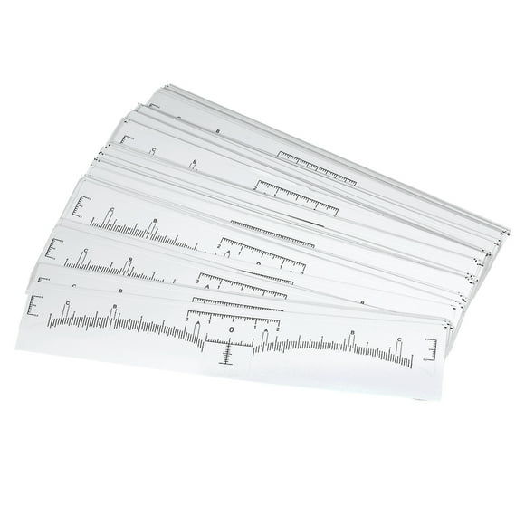 100Pcs Eyebrow Ruler Sticker Eyebrow Grooming Shaper Permanent Eyebrow Measurement Disposable Eyebrow Stencil