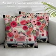 thumbnail image 3 of JEUXUS Valentines Pillow Covers Black Buffalo Plaid Truck Floral for Valentines Day Decor Outdoor Valentine Decorative Throw Pillows Cushion Case Decorations for Couch, 3 of 5