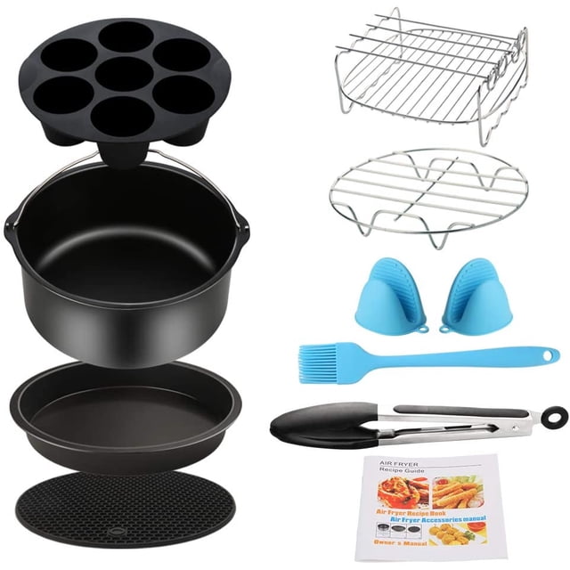Juego de accesorios para Freidora de aire SIK 9 piezas para Gowise Gourmia Cozyna