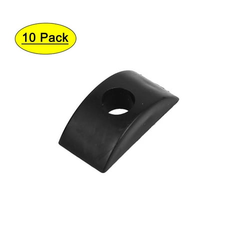 

Unique Bargains 8mm Hole Dia Furniture Connector Half Moon Nuts Spacer Washer Black 10PCS
