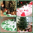 thumbnail image 4 of Double-sided 36In Tree Skirt for Valentines/St. Patrick's Day - Love Heart & Shamrock, Watercolor Style for Home/Office Decor, 4 of 6