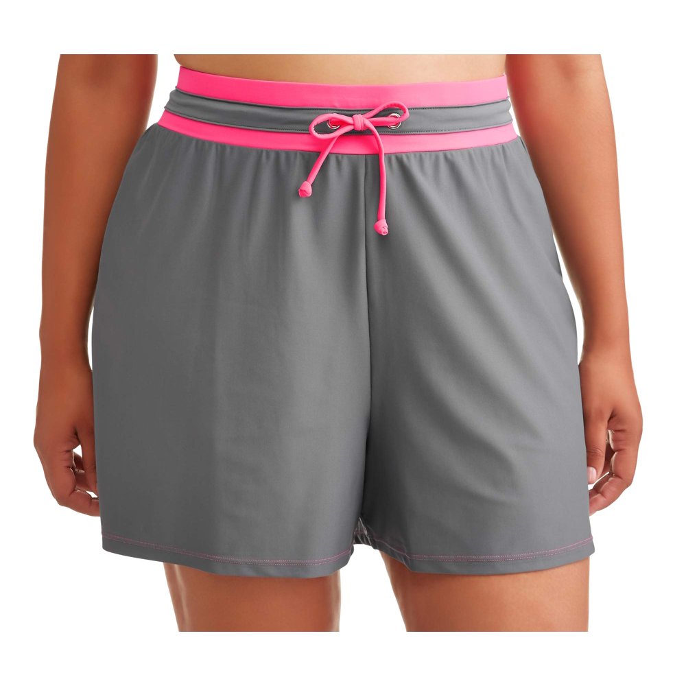 Free Tech Women's PlusSize Sporty Stretch Swim Shorts With BuiltIn