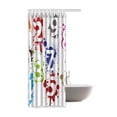 thumbnail image 2 of BSDHOME Ink Waterproof Polyester Bathroom Shower Curtain 48x72 Inches, 2 of 2