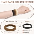 thumbnail image 2 of Hair Ties Black 100Count Extra Thick 5CM, Bulk Elastic Hair Bands for Thick Heavy Hair, Seamless Hair Accessories for Women, Girls, Ponytail Holder (Neutral Color), 2 of 4