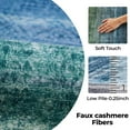 thumbnail image 4 of 8x10 Modern Abstract Rugs Washable Non-Slip Ombre for Living Room Bedroom Study Room-Teal, 4 of 7