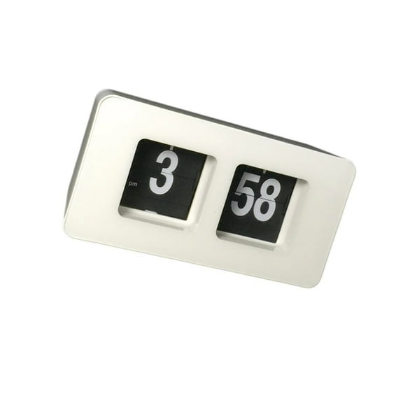 CIYISON Retro Vintage Auto Flipped Clock Table Page Down Clock for Home Office Decors