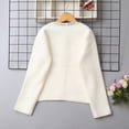 thumbnail image 2 of WXFAZCVU Girls Sweater Comfortable Soft Button Down Cardigan Elegant Outerwear Going Out Size 5-6Years, 2 of 4