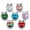 mixed 10pcs, variant on 10X Cute Owl Crystal Chunk Charm Snap Button Fit 18mm Drill Snap Jewelry DIY -Naked Pink