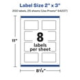 thumbnail image 6 of Avery Durable White Rectangle Labels, 2" x 3", 200 Total, 6 of 12