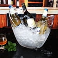 thumbnail image 3 of Cubo De Hielo De Plástico Transparente, Soporte De Almacenamiento De 4L Para Vino, Champán Y Botellas De Cerveza Vogacara HA036364-00, 3 of 6