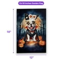 thumbnail image 5 of Happy Halloween Vampire Bulldog BOO with Pumpkins Fun and Spooky Garden Flag 12x18in Double Sided Dog Lover Gifts Idea Outdoor Decor - 00018, 5 of 5